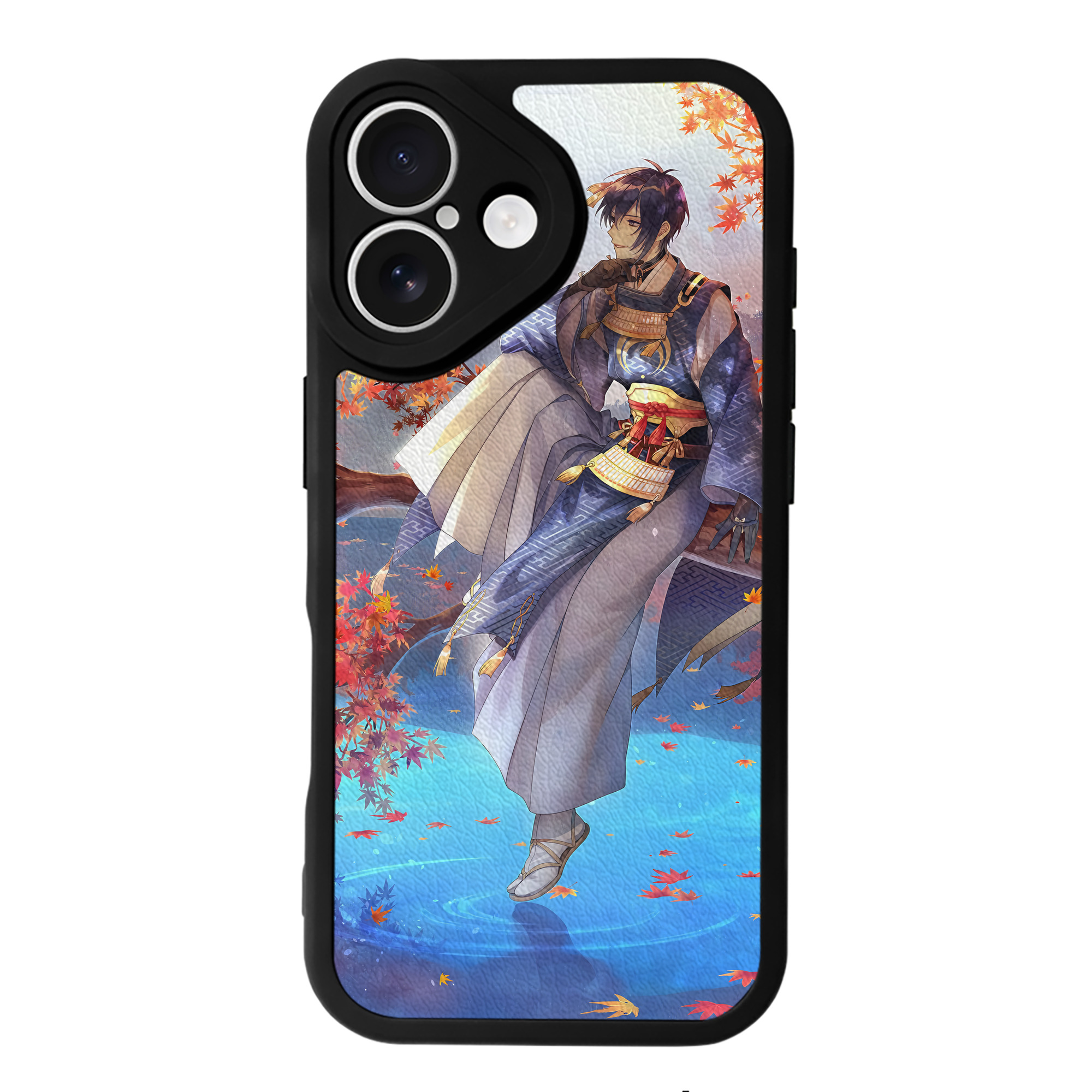 （画像用） 刀剣乱舞 Touken Ranbu 【iPhone 16シリーズ対応】シリコンスマホケース（レザー調） 材質：シリコン